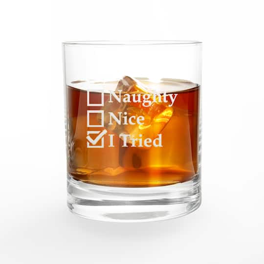 11oz. I Tried Whiskey Glass